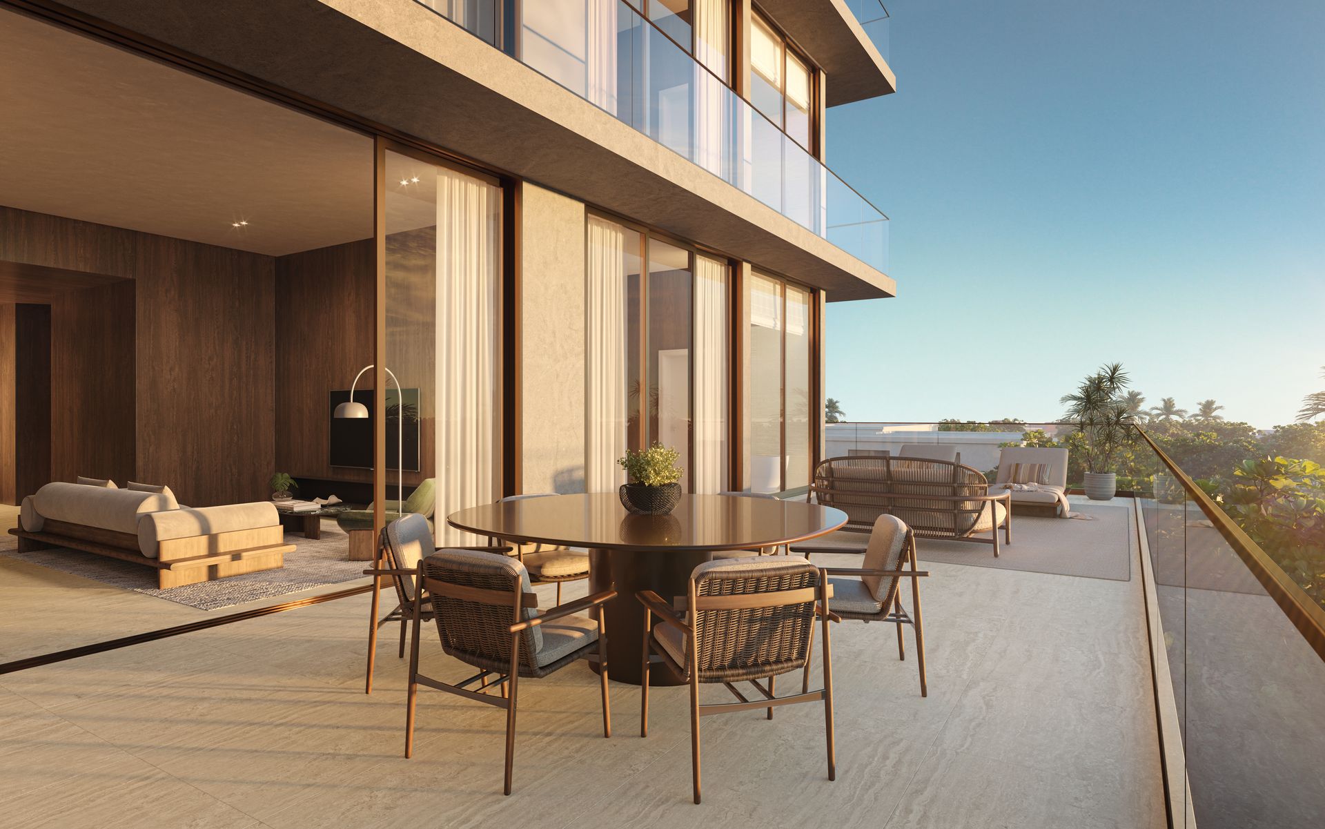 OPUS Coconut Grove, extended terrace